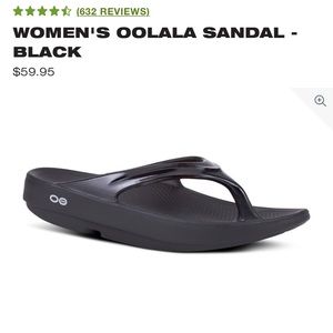 oofos black sandals size 9 women’s